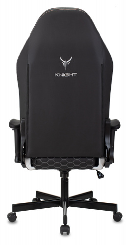 Кресло игровое Knight Neon черный/серебряный соты эко.кожа с подголов. крестов. металл фото 23