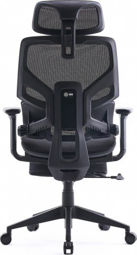Кресло Cactus CS-CHR-MC01-BLBK синий сиденье черный сетка/ткань с подголов. крестов. пластик подст.для ног фото 7