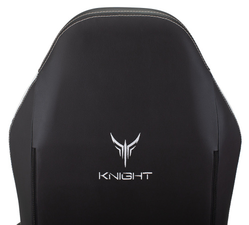 Кресло игровое Knight Neon черный/серебряный соты эко.кожа с подголов. крестов. металл фото 12