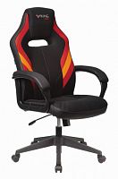Кресло игровое Zombie VIKING 3 AERO черный/красный ткань/эко.кожа крестов. пластик