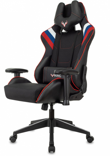 Кресло игровое Zombie VIKING 4 AERO белый/синий/красный ткань/эко.кожа с подголов. крестов. пластик фото 3 Кресло игровое Zombie VIKING 4 AERO белый/синий/красный ткань/эко.кожа с подголов. крестов. пластик фото 3