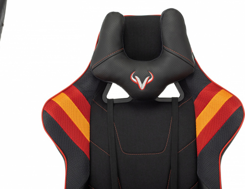 Кресло игровое Zombie VIKING 4 AERO черный/красный ткань/эко.кожа с подголов. крестов. пластик фото 12
