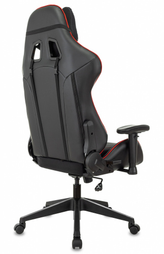 Кресло игровое Zombie VIKING 4 AERO черный/красный ткань/эко.кожа с подголов. крестов. пластик фото 7
