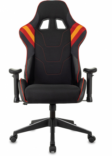 Кресло игровое Zombie VIKING 4 AERO черный/красный ткань/эко.кожа с подголов. крестов. пластик фото 18