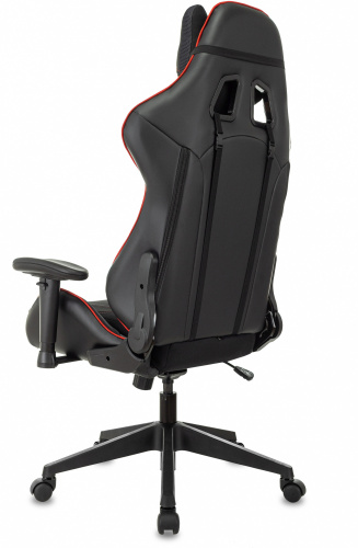 Кресло игровое Zombie VIKING 4 AERO черный/красный ткань/эко.кожа с подголов. крестов. пластик фото 5