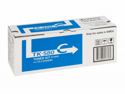 Тонер-картридж TK-580C 2 800 стр. Cyan для FS-C5150DN фото 3