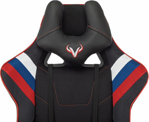 Кресло игровое Zombie VIKING 4 AERO белый/синий/красный ткань/эко.кожа с подголов. крестов. пластик фото 12 Кресло игровое Zombie VIKING 4 AERO белый/синий/красный ткань/эко.кожа с подголов. крестов. пластик фото 12