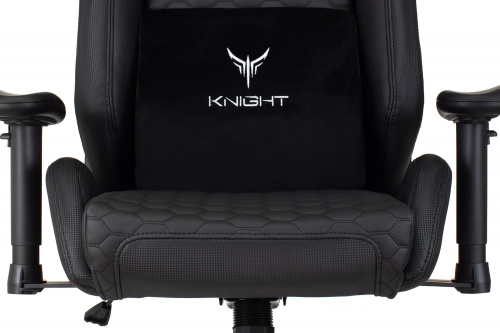 Кресло игровое Knight Neon черный соты эко.кожа с подголов. крестов. металл фото 10 Кресло игровое Knight Neon черный соты эко.кожа с подголов. крестов. металл фото 10