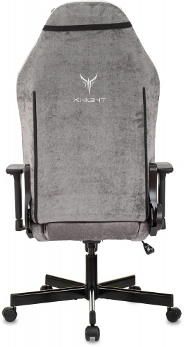 Кресло игровое Knight N1 Fabric серый Light-19 с подголов. крестов. металл фото 21