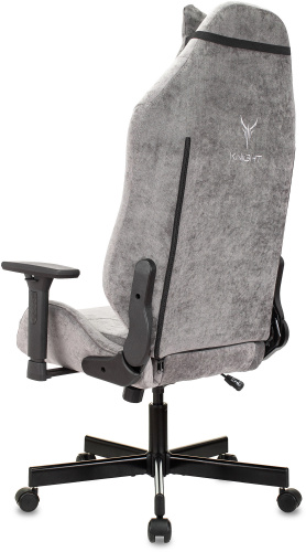 Кресло игровое Knight N1 Fabric серый Light-19 с подголов. крестов. металл фото 20